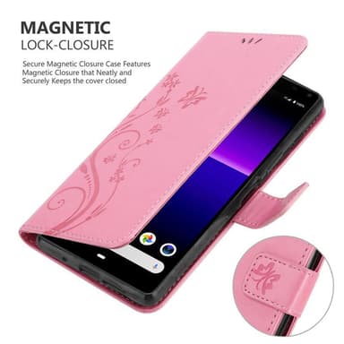 Sony Xperia 8 Plånboksfodral Skal (Rosa)