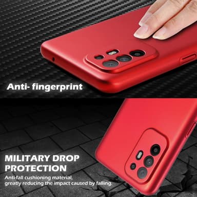 Oppo A94 5G Skal Fodral Case (Röd)