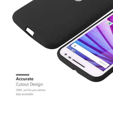 Skal Motorola MOTO G3 Fodral Case (Svart)