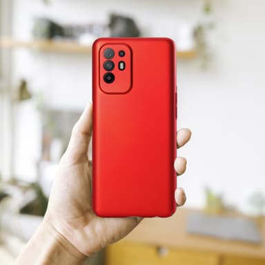 Oppo A94 5G Skal Fodral Case (Röd)