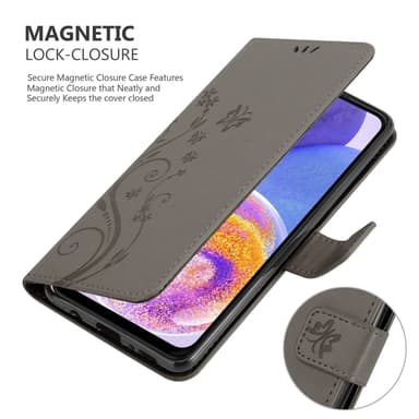 Samsung Galaxy A23 4G Plånboksfodral Skal (Grå)