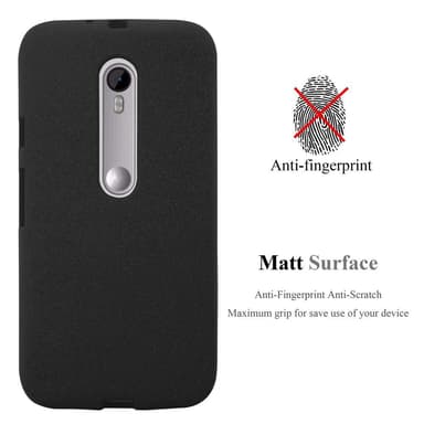Skal Motorola MOTO G3 Fodral Case (Svart)