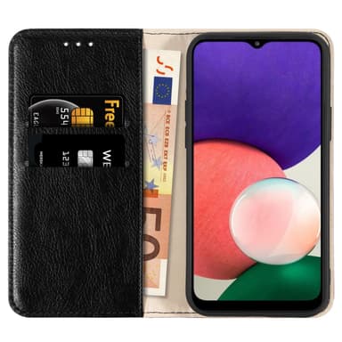 Skal Samsung Galaxy A22 5G Plånboksfodral (Svart)