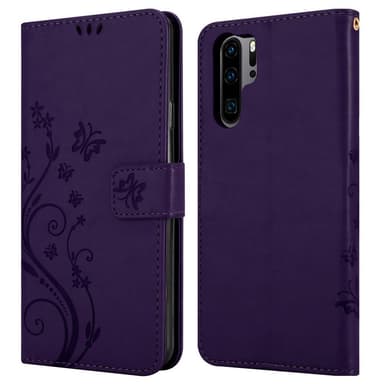 Huawei P30 PRO Plånboksfodral Skal (Lila)