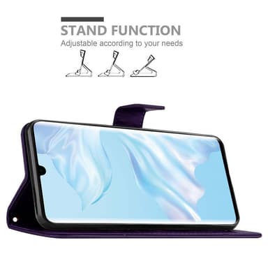 Huawei P30 PRO Plånboksfodral Skal (Lila)
