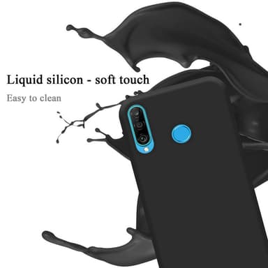 Huawei P30 LITE Skal Fodral Case (Svart)