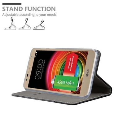 LG X POWER 2 Plånboksfodral Skal (Grå)