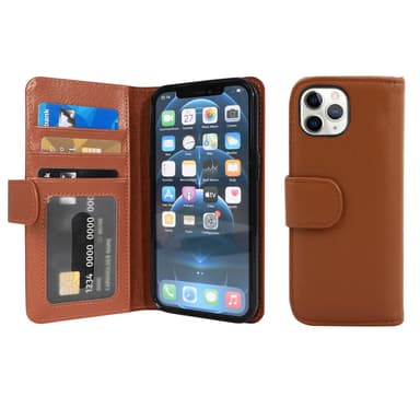 iPhone 13 PRO MAX Plånboksfodral Skal (Brun)