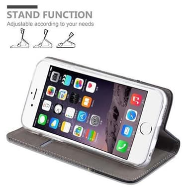 iPhone 6 / 6S Plånboksfodral Skal (Grå)
