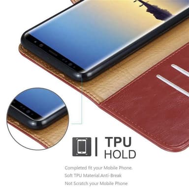 Samsung Galaxy NOTE 8 Plånboksfodral Skal (Röd)