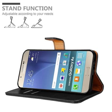 Samsung Galaxy A8 2015 Plånboksfodral Skal (Svart)
