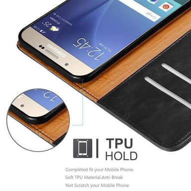Samsung Galaxy A8 2015 Plånboksfodral Skal (Svart)