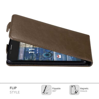 Motorola MOTO G2 Flipfodral Skal (Brun)
