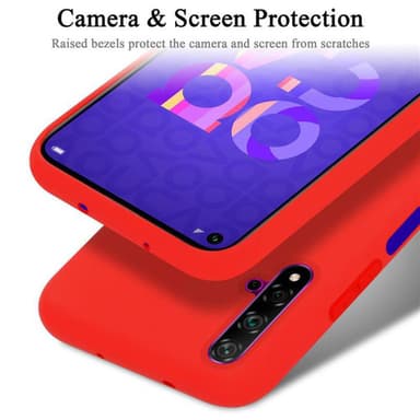Honor 20 / 20S / Huawei NOVA 5T Skal Fodral Case (Röd)