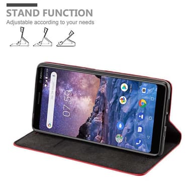 Nokia 7 PLUS Skal Fodral Case (Röd)