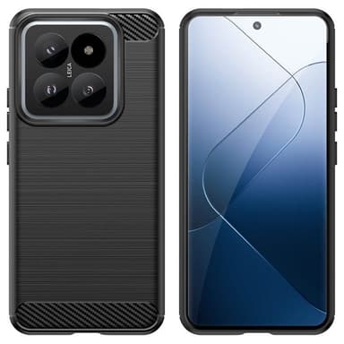 Borstat silikon skal Xiaomi 14 Pro - Svart