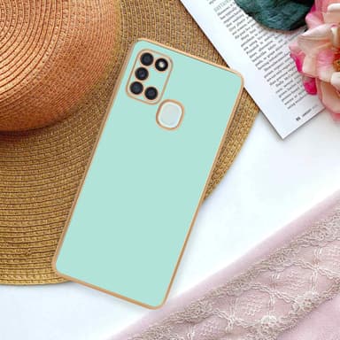 Samsung Galaxy A21s Skal Fodral Case (Grön)