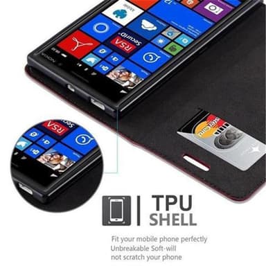 Nokia Lumia 830 Skal Fodral Case (Röd)