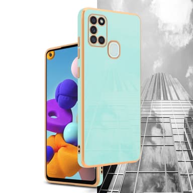 Samsung Galaxy A21s Skal Fodral Case (Grön)