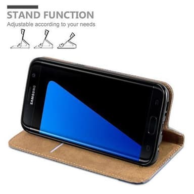 Samsung Galaxy S7 EDGE Plånboksfodral Skal (Grå)