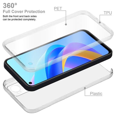 Skal Oppo A36 / A76 Fodral Case (Transparent)