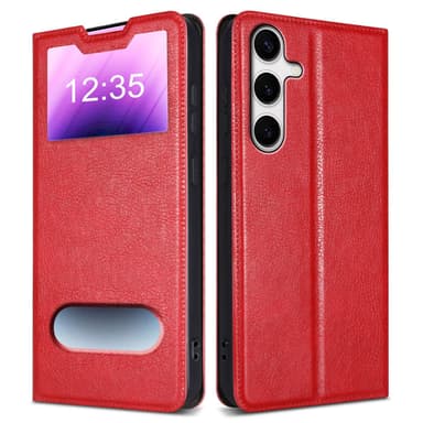 Samsung Galaxy S24 PLUS Plånboksfodral Skal (Röd)