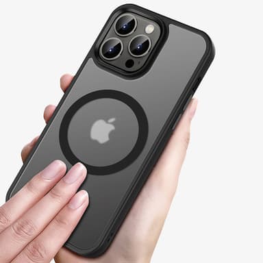 iPhone 15 PRO Skal Fodral kompatibel MagSafe (Svart)