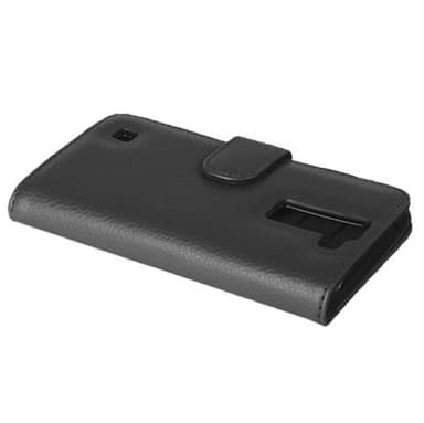 LG K8 2016 Plånboksfodral Skal (Svart)