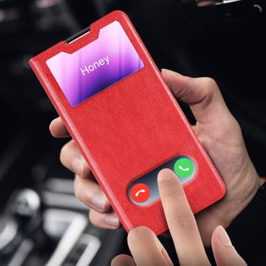 Samsung Galaxy S24 PLUS Plånboksfodral Skal (Röd)