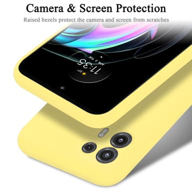 Motorola EDGE 20 LITE / FUSION Skal Fodral Case (Gul)