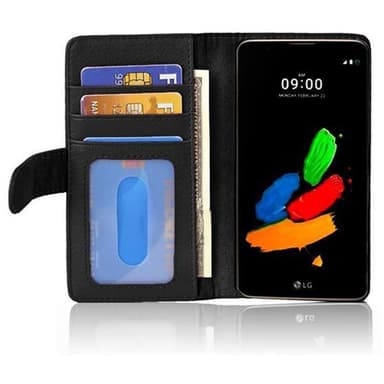 LG K8 2016 Plånboksfodral Skal (Svart)