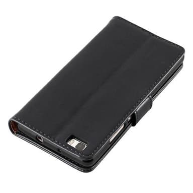 Huawei P8 LITE 2015 Plånboksfodral Skal (Svart)