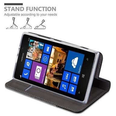 Nokia Lumia 925 Plånboksfodral Skal (Grå)