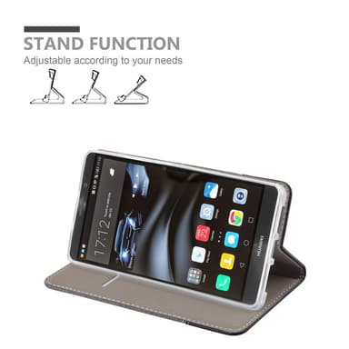 Huawei MATE 8 Plånboksfodral Skal (Grå)