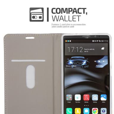 Huawei MATE 8 Plånboksfodral Skal (Grå)