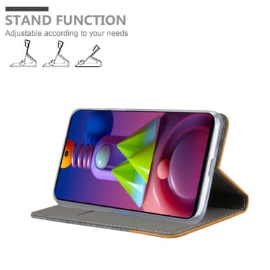Samsung Galaxy M51 Plånboksfodral Skal (Grå)