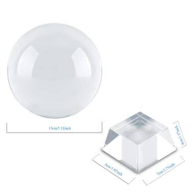 Glaskula stativ Glasboll Kristallboll Fotoboll (130 mm)