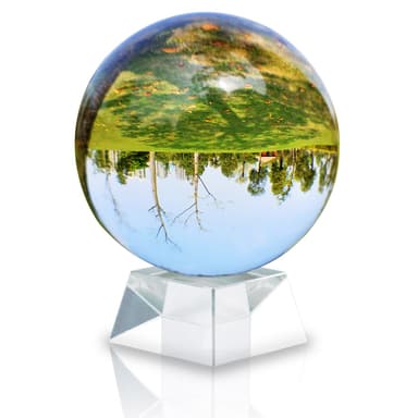Glaskula stativ Glasboll Kristallboll Fotoboll (130 mm)