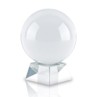 Glaskula stativ Glasboll Kristallboll Fotoboll (130 mm)