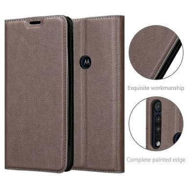 Motorola ONE MACRO Skal Fodral Case (Brun)