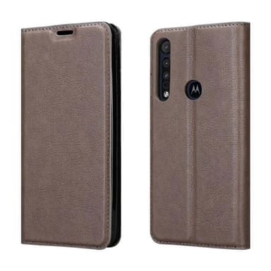 Motorola ONE MACRO Skal Fodral Case (Brun)