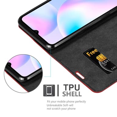 Xiaomi RedMi 9A / RedMi 9AT Skal Fodral Case (Röd)