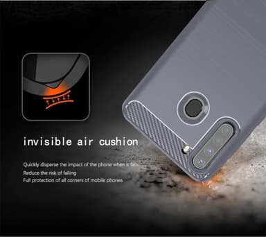 Samsung Galaxy A21 Skal Fodral Case (Grå)