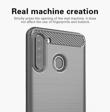 Samsung Galaxy A21 Skal Fodral Case (Grå)