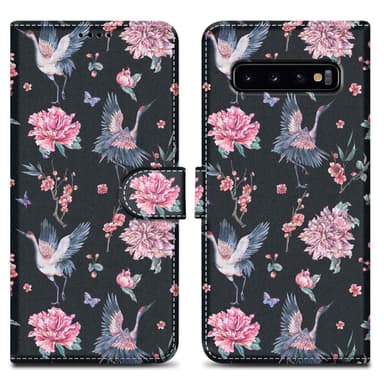 Samsung Galaxy S10 PLUS Plånboksfodral Skal (Svart)