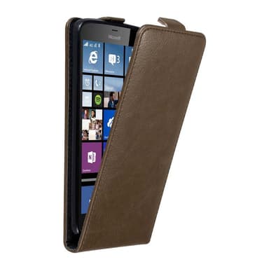 Nokia Lumia 640 XL Flipfodral Skal (Brun)
