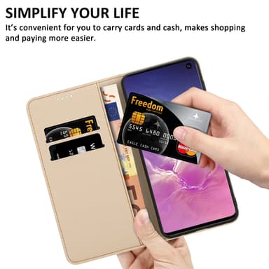 Samsung Galaxy S10 PLUS Plånboksfodral Skal (Rosa)
