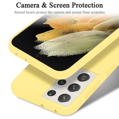 Samsung Galaxy S21 ULTRA Skal Fodral Case (Gul)