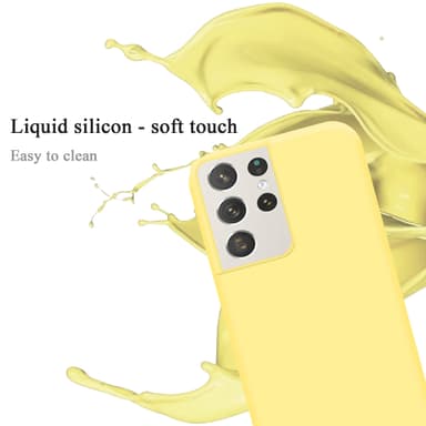 Samsung Galaxy S21 ULTRA Skal Fodral Case (Gul)