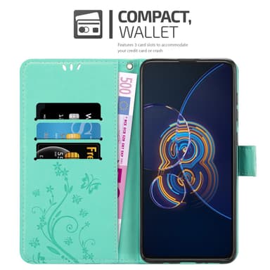 Asus ZenFone 8 FLIP Plånboksfodral Skal (Turkos)